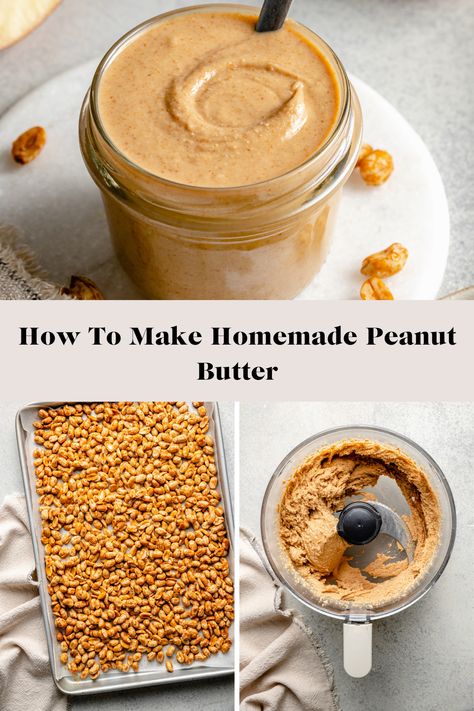 Peanut Butter Recipes Easy, All The Healthy Things, Healthiest Nut Butter, Nut Butter Recipes, Homemade Pantry, Homemade Peanut Butter, Healthy Peanut Butter, Honey Roasted, Peanut Butter Recipes