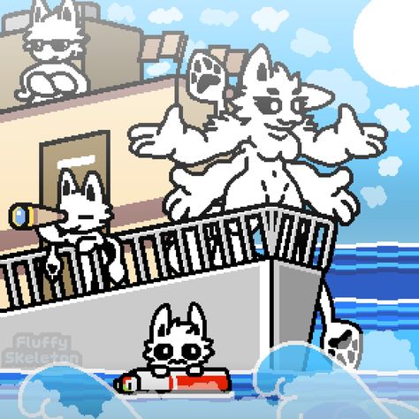 Snow Leopard Changed, Squid Dog X Tiger Shark Changed, Squid Dog Changed, Squid Dog, Kaiju Paradise, Special Games, Tiger Shark, Life Hacks For School, Cute Little Drawings