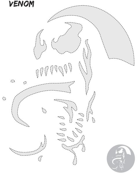 Venom Pumpkin Stencil, Venom Pumpkin Carving Stencil, Marvel Pumpkin Carving Stencil Templates, Halloween Pumpkin Stencils Printables, Venom Stencil, Marvel Pumpkins, Venom Pumpkin Carving, Pumpkin Carving Templates Printable, Marvel Pumpkin Carving