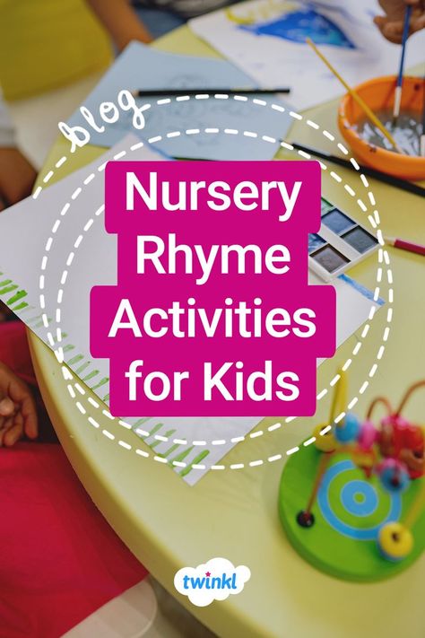 Nursery Rhyme Week, Nursery Rhyme Lessons, Nursery Rhyme Activities, Rhyme Activities, World Nursery, Nursery Rhymes Activities, Rhyming Activities, Teaching Teachers, Nursery Rhyme