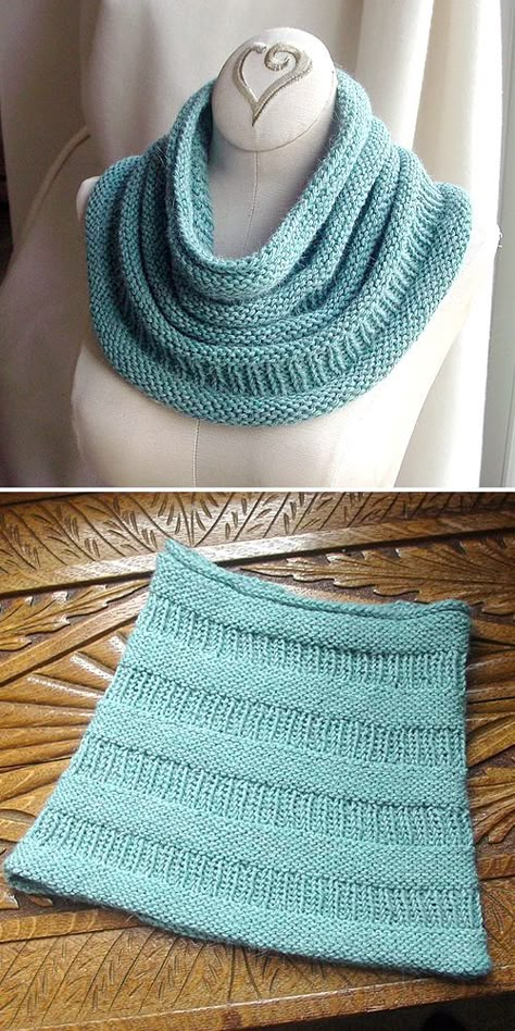 Cowl Knitting Patterns Free Chunky, Free Knitted Cowl Patterns, Knitting Simple, Cowl Patterns, Knit Cowl Pattern Free, Patterns Simple, Knitting Pin, Knitting Patterns Free Scarf, Crochet Cowl Pattern