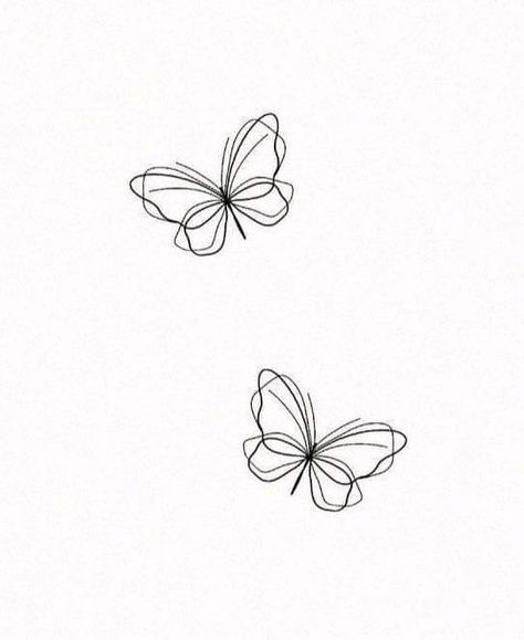 Earthy Best Friend Tattoos, Butterfly Shadow Tattoo, Tattoo Ideas Female Template, Simple Butterfly And Flower Tattoo, Butterfly And Ladybug Tattoo, Simple Butterflies Tattoo, Three Small Butterfly Tattoo, Dainty Moth Tattoo, Butterfly Back Of Arm Tattoo