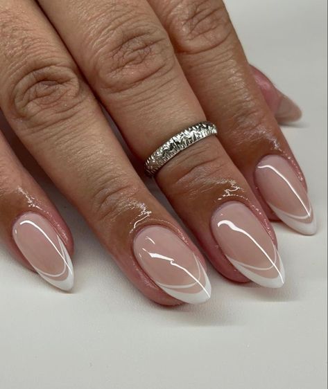 French Manicure Acrylic Nails, Almond Acrylic Nails Designs, Engagement Nails, Formal Nails, Medium Almond, Work Nails, Almond Acrylic Nails, Dry Nails, Dream Engagement