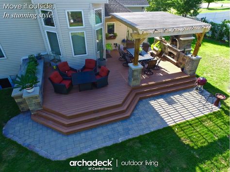 Pergola Walkway, Small Pergola, Patio Deck Designs, Pergola Attached To House, Deck Designs Backyard, Wooden Pergola, Backyard Pergola, Deck With Pergola, Pizza Ovens