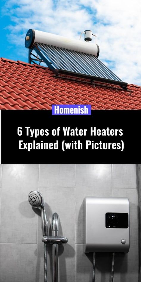 Water heating systems are not a glamorous topic, but they are an essential part of running our homes, and if you are buying a new property or need to replace your old water heater, then you’ll need to know the advantages and disadvantages of the different types available. Solar Powered Water Heater, Heat Pump Water Heater, Water Heating Systems, Types Of Water, Water Storage Tanks, Water Heaters, Advantages And Disadvantages, Gas Burners, Tankless Water Heater