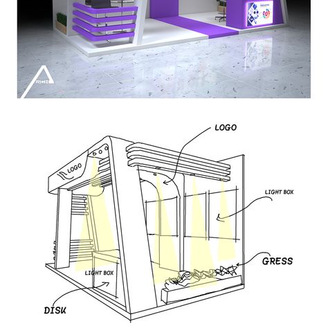 Exhibit Design on Behance Expo Booth Design Exhibitions, Booth Design Exhibition, Exhibition Plan, Event Booth Design, Exhibition Stall Design, Concept Models Architecture, Event Booth, Exhibition Stall, Kiosk Design