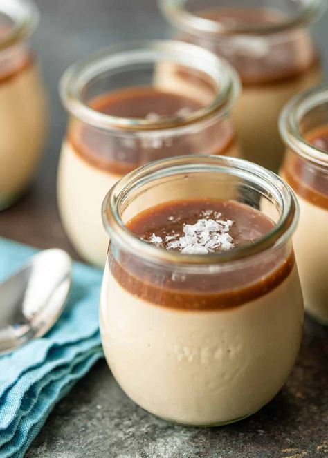 Italian Pudding, Abruzzese Recipes, Butterscotch Budino, Budino Recipe, Butternut Squash Cake, Squash Cakes, Cheesecake In A Jar, Brulee Recipe, Butterscotch Sauce