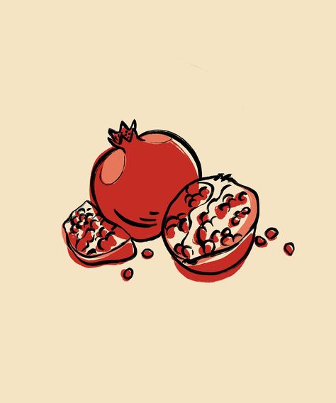 Pomegranate Graphic Design, Pomegranate Art Illustrations, Pomegranate Doodle, Pomegranate Aesthetic, Pomegranate Illustration, Pomegranate Poster, Pomegranate Drawing, Pomegranate Vector, Pomegranate Tattoo