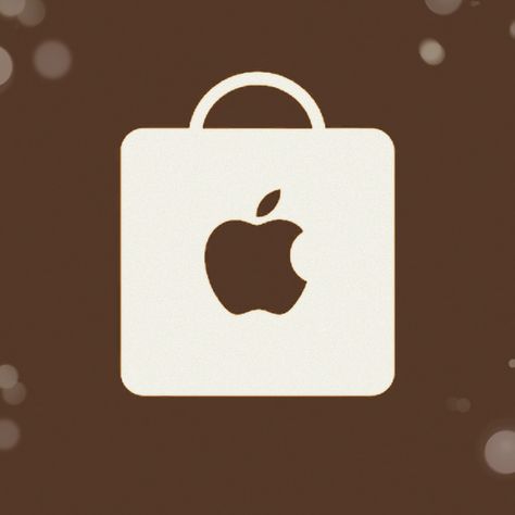 #aesthetic #melanin #custom #apple #shopping #icon App Store Icon Aesthetic, Apple Store Icon, Fall Apple Icons, Brown App Store Icon, Apple Store Brown Icon, Brown Logos For Apps, Brown Clock App Icon, Apple Shop, Brown Apple