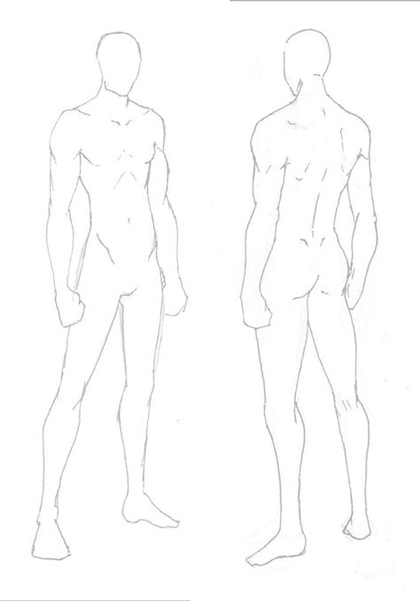 Male Body Model Drawing, Male Models Poses Drawing, Webtoon Body Reference, Male Body Reference Back View, Male Fashion Drawing Sketch, Body Model Drawing Fashion Design, Body Sketches Male, Male Model Sketch, Figures Sketching