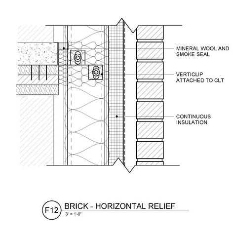 Free Mass Timber Connection & Assembly Details Brick Wall Detail, Wall Section Detail, Wall Section, Mass Timber, Timber Walls, Wood Building, Timber Panelling, Timber Beams, Brick And Wood