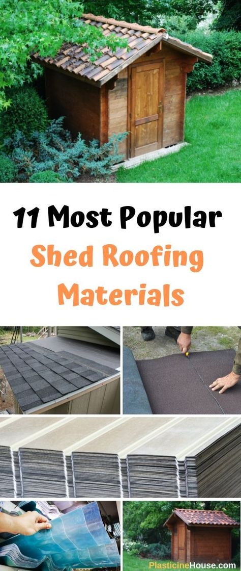 Learn what is the best material for a shed roof. Metal Shed Roof, Cheap Roofing, Building A Shed Roof, Diy Roofing, Roof Sealant, Types Of Roofing Materials, Roofing Options, Cheap Sheds, Corrugated Roofing