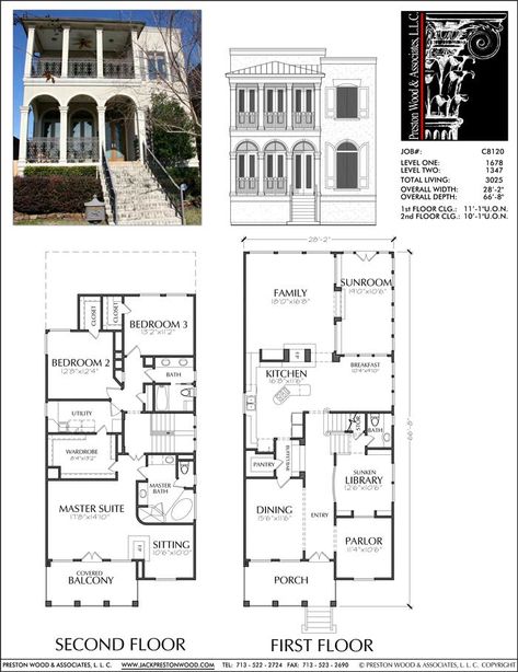 Floor Plans Library, City Home Floor Plan, New Orleans Homes Floor Plans, Italianate Floor Plans, French Quarter Homes Floor Plans, Two Story Townhouse Floor Plans, New Orleans Mansion Floor Plans, House With Library Floor Plans, Nyc Brownstone Floor Plans