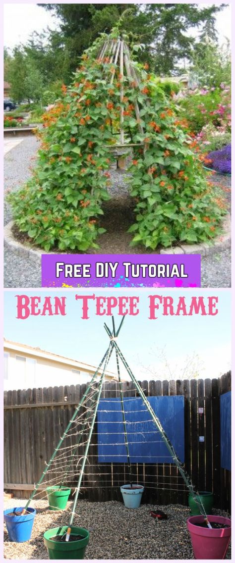 DIY Living Green Teepee Playhouse Tutorial Garden Teepee Trellis Kids, Teepee Trellis Diy, Bamboo Teepee Trellis, Outdoor Teepee Diy, Garden Teepee Trellis, Trailing Plant Teepee, Vine Teepee, Plant Teepee, Flower Teepee