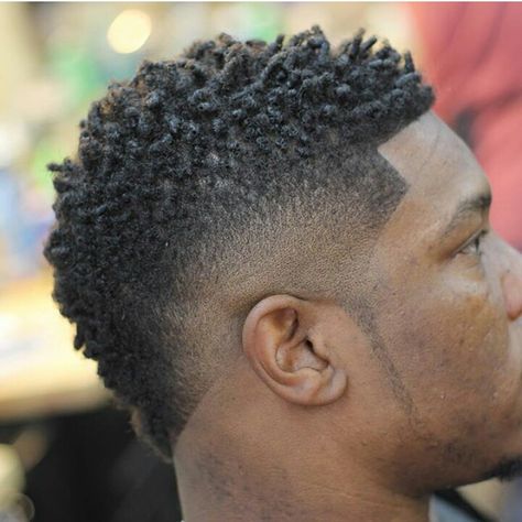 . Shorter Haircuts, High Top Fade Haircut, Top Fade Haircut, Black Man Haircut Fade, Black Haircuts, Fade Haircut Designs, Haircuts Curly, Hair Myth, Short Fade Haircut