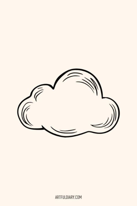 Aesthetic clouds cute drawing idea for beginners, perfect for doodling soft, whimsical cloud illustrations. Clouds Drawing Simple, Cloud Cartoon Cute, Clouds Cute, Cloud Cartoon, Ideas Easy Drawing, Drawing Ideas Aesthetic, Drawing Ideas Easy Doodles, Cute Easy Paintings, Shark Drawing