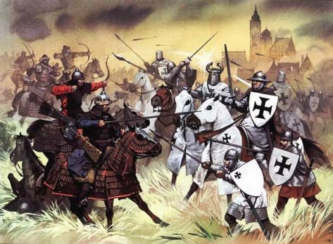 #battle of salami # mongols vs knight and templar,# mongols vs european, #mongols vs georgian and polish crusader knights. Battle Of Salamis, Teutonic Knights, Erik The Red, Poland History, Crusader Knight, Spanish Conquistador, 10 Interesting Facts, Military Orders, Dungeons Dragons