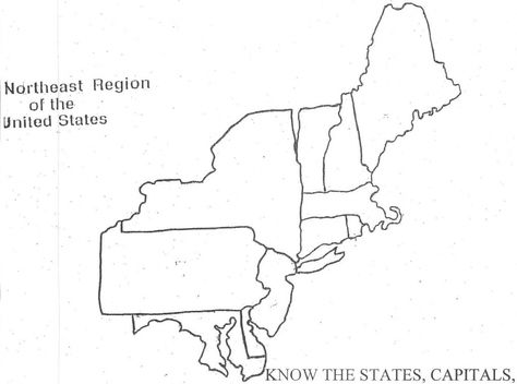 States and Capitals of the Northeast United States Diagram | Quizlet Us Map Printable, United States Geography, Map Quiz, Earth Science Lessons, Classroom Essentials, Us State Map, States And Capitals, Map Printable, Northeast Region