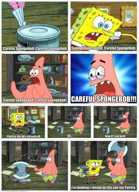 Careful Spongebob! Spongebob Squarepants Funny, Spongebob Logic, Spongebob Quotes, Spongebob Cartoon, Funny Spongebob Memes, Spongebob Square, Spongebob Funny, Spongebob Memes, Cartoon Memes