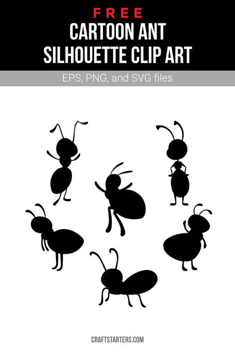 Cartoon Silhouette, Silhouette Clip Art, Butterfly Illustration, Free Cartoons, Elementary Art Projects, Disney Scrapbook, Elementary Art, Png Transparent, Ants