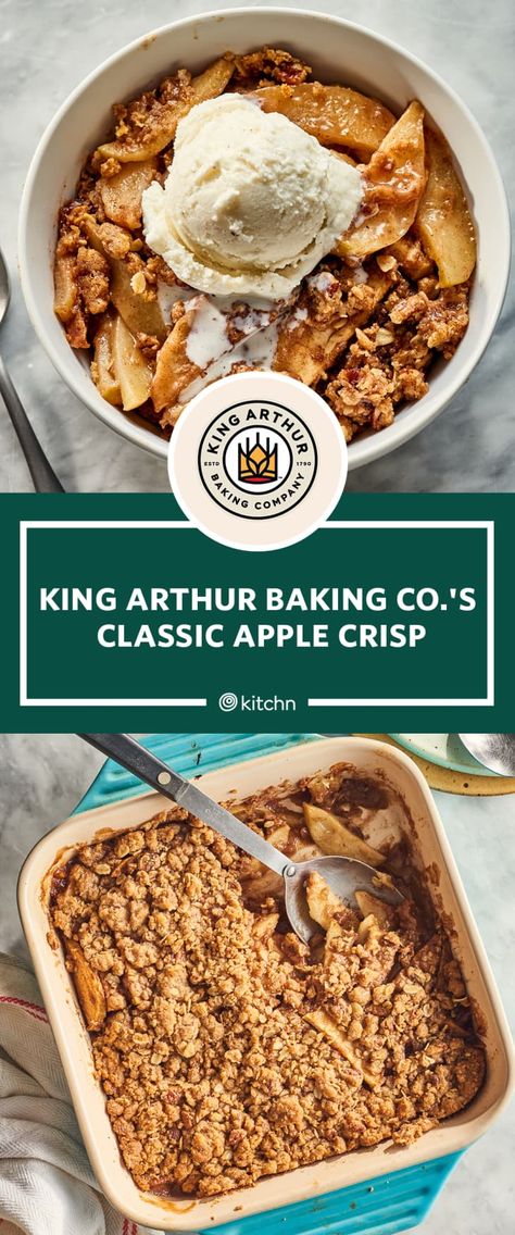 King Arthur Recipes, King Arthur Flour Recipes, Best Apple Crisp Recipe, King Arthur Gluten Free, Gluten Free Apple Crisp, Best Apple Crisp, Apple Crisp Recipe, King Arthur Baking, King Food