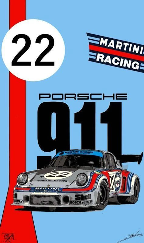 Porsche Martini Wallpaper, Porche Race Car, Retro Racing Poster, Porche Vintage, Martini Racing Porsche, Martini Porsche, Porsche Rsr, Vintage Motorsport, Porsche Poster