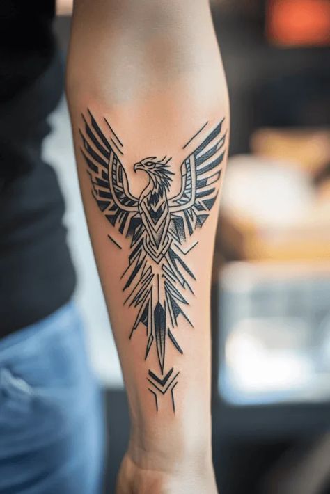 21+ Fabulous Phoenix Tattoo Ideas for Women Japanese Phoenix Tattoo For Women, Rising Phoenix Tattoo Men, Phoenix Tattoo Men Arm, Phoenix Tattoo Feminine Small For Women, Geometric Phoenix Tattoo, Female Phoenix Tattoo, Phoenix Forearm Tattoo, Phoenix Tattoo Design For Women, Minimalist Phoenix Tattoo