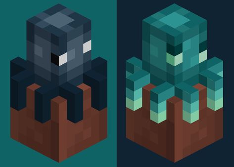 Minecraft Octopus, Minecraft Glow Squid, Glow Squid, Squid Plush, Minecraft Statues, Capas Minecraft, Minecraft Structures, Minecraft Banners, Diy Minecraft