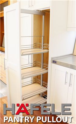 side stack pantry shelving Pantry Rack, Pull Out Pantry, Hidden Pantry, Frameless Cabinets, Pantry Remodel, Pantry Cabinets, Grey Laminate, Pull Out Shelves, Pantry Shelving