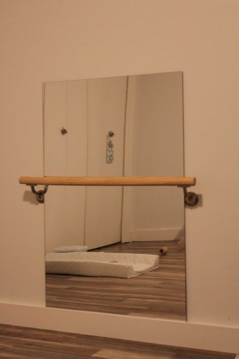 Montessori pull-up bar – Montessori-ish Mom 2023 Playroom, Playroom Mirror, Montessori Pull Up Bar, Montessori Mirror, Montessori Toddler Rooms, Montessori Wall, Penthouse Ideas, Spiegel Diy, Diy Mirror Wall