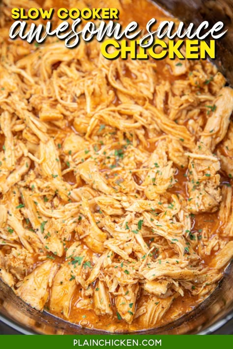 Thick Teriyaki Sauce, Chicken Honey Mustard, Pulled Chicken Crock Pot Recipes, Hot Sauce Chicken, Crockpot Pulled Chicken, Shredded Chicken Sandwiches, Pulled Chicken Recipes, Shredded Chicken Crockpot, Pulled Chicken Sandwiches