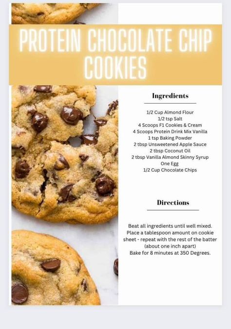 Herbalife Cookies Recipes, Nutrition Club Ideas, Herbalife Desserts, Herbalife Treats, Herbalife Protein Cookies, Herbalife Snack Ideas Recipes, Herbalife Cookie Recipes, Herbalife Cookies, Herbalife Snacks