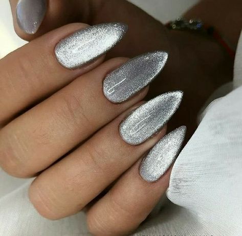 Her Nails, Glitter Nail, Nail Polishes, Nail Polish, Glitter, Nails, Silver