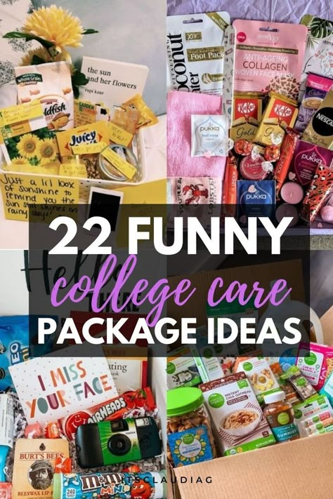 wow I found the best college care package ideas for freshman in this post! I’ve been looking for so long and these are definitely the cutest college care packages. College Basket, College Gift Boxes, College Care Package Ideas, College Gift Baskets, Diy Care Package, College Survival Kit, Care Package Ideas, College Mom, Care Basket