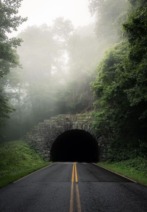 Blue Ridge Parkway Photography... the Fun Group! | A few shots of some of the iconic tunnels on the Blue Ridge Parkway | Facebook Fun Group, Blue Ridge Parkway, Blue Ridge Mountains, Blue Ridge, Beautiful Places, Photographer, Photography, Travel, Blue