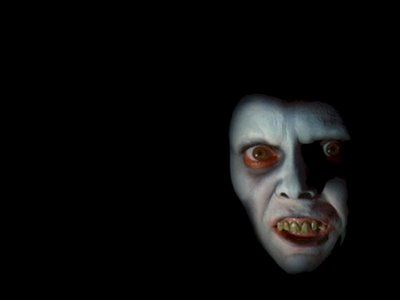 the exorcist Terrifying Horror Movies, Horror Movie Scenes, Demonic Possession, The Exorcist 1973, Childhood Fears, Linda Blair, Halloween Week, Scary Gif, Scary Faces