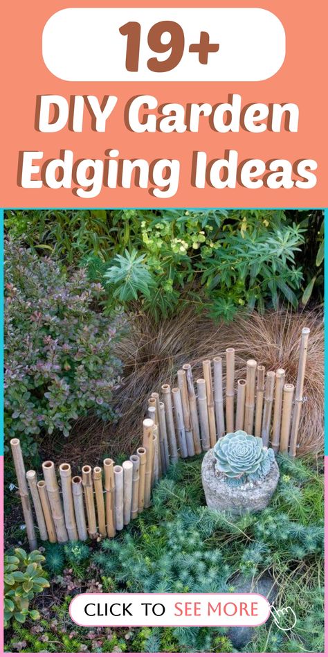 Achieve a polished and organized garden look with effortless DIY garden edging ideas. Enhance your flower beds and pathways stylishly with various options like border stones or upcycled materials. Let your creativity flow to transform your outdoor space into a tidy haven that exudes charm. Elevate the aesthetic of your garden swiftly by taking on this rewarding project. Find inspiration to revamp your landscape effortlessly and boost curb appeal along the way. Cheap Edging Ideas Diy, Diy Flower Bed Border Ideas, Brick Flower Bed Border, Path Edging Ideas, Garden Edging Ideas Inexpensive, Flowerbed Edging Ideas, Diy Garden Border, Diy Landscape Edging, Landscape Border Ideas