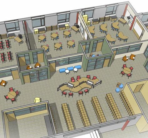 Lake Mills Elementary School | eppstein uhen architects Elementary Schools Design Floor Plans, Unique School Buildings, Small School Building Design Floor Plans, Building A School, Unique School Design, Future School Design Architecture, Primary School Design Architecture Plan, Modular School Architecture, Elementary School Design Architecture