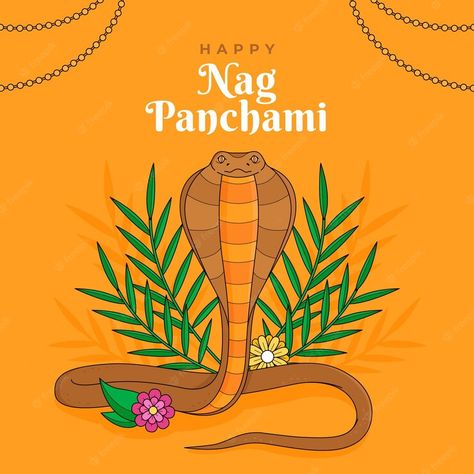 Premium Vector | Hand drawn nag panchami illustration Naag Panchami Drawing, Nag Panchami Drawing, Nag Panchami, Engineers Day, Lord Shiva Hd Images, Vector Hand, Hd Images, Lord Shiva, Clay Crafts