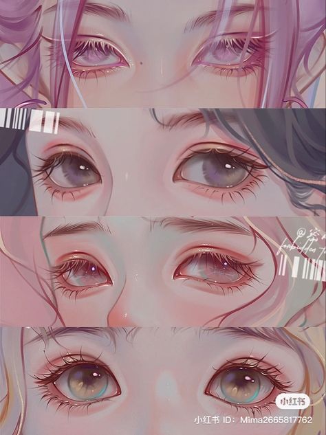 Cat Eyes Human Shape, How To Draw Slanted Eyes, Anime Eye Rendering, Downturned Eyes Reference, Bedroom Eyes Drawing, Down Turned Eyes Drawing, Jelly Eyes Drawing, Half Closed Eyes Drawing, Anime Eyelashes Drawing