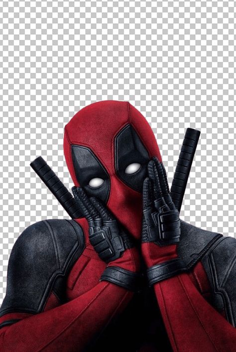 Deadpool Expressions, Funny Png Images, Deadpool Design, Deadpool Png, Shocked Expression, Deadpool Party, Deadpool Images, Deadpool Face, Cute Deadpool