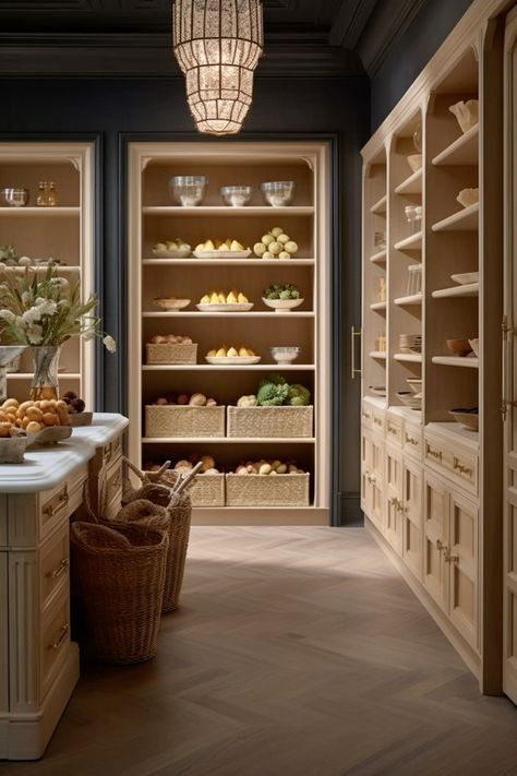 Courriel - chantal larente - Outlook Walk In Food Storage, Walk In Butler Pantry, Luxury Pantry Organization, Pantry Walk In, Khloe Kardashian Pantry, Dream Pantry Walk In Luxury, Pantry Aesthetic, Walk In Pantry Design, Walk In Pantry Organization