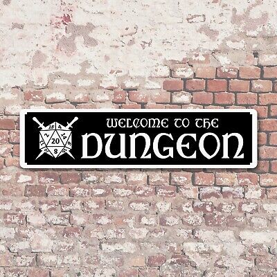 Top Seller for Welcome To The Dungeon 6 x24 Aluminum Sign D20 Dungeons Dragons RPG Game Room, Home Decor Dungeons And Dragons Decorations, Dungeons And Dragons Nursery, Dnd Home Decor, Dungeon Room Playrooms Play Areas, Dnd Party Ideas, Dungeons And Dragons Party Ideas, Dnd Game Room, Dragon Room Decor, Dnd Room Ideas