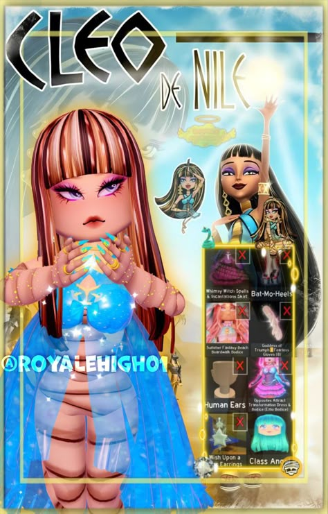 Royale High Mystical Creatures, Pick An Age 0-100 Years Old Royale High Outfit, Heroes Vs Villains Royale High Outfit, Living Doll Royal High, Jungle Animals Royale High, Royal High Costumes, Royale High Costume Ideas, Hero’s Vs Villains Royale High, Monster Mash Royal High