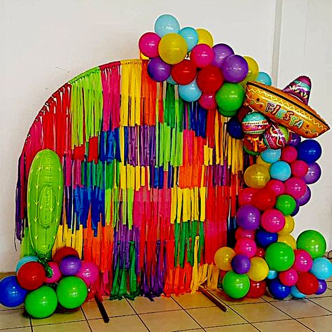 Mexican Theme Party Balloons, Fiesta Theme Party Balloon Arch, Fiesta Theme Party Decorations Backdrops, Fiesta Theme Decor, Fiesta Theme Party Balloon Garland, Fiesta Theme Balloon Arch, Mexican Party Balloon Decor, Fiesta Theme Pinata, Fiesta Balloon Backdrop