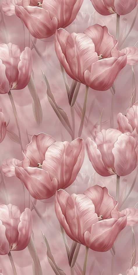 Pink Aesthetic Wallpaper Iphone Flowers, Pink Colour Wallpaper, Aesthetic Wallpaper Iphone Vintage Pink, Bunga Aesthetic Wallpaper, Trend Background, Tulips Wallpaper Iphone, Phone Wallpaper Girly, Wallpaper Aesthetic Bunga, Cute Girly Wallpapers Backgrounds