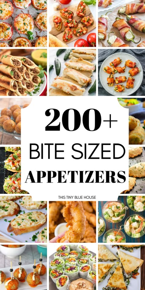 Are you looking for some easy bite sized appetizers for an upcoming event? Here are 200+ easy bite sized appetizers that are great starter for any event. #appetizers #easyappetizers #bitesizedappetizers #bestappetizers #easybitesizedappetizers #fingerfoods #easyfingerfoods Event Appetizers, Bite Sized Appetizers, Bruschetta Board, Bite Size Appetizers Easy, Make Ahead Appetizers, Bite Size Appetizers, Appetizer Bites, Party Finger Foods, Finger Food Appetizers