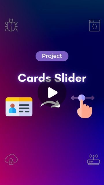 Mukul | Developer on Instagram: "Cards Slider using HTML, CSS & JS 🔥

#cards #slider #projects #codingchallenge #htmlcssreels #viralreels #trending #codinglife💻" January 22, Html Css, Sliders, On Instagram, Instagram, Design