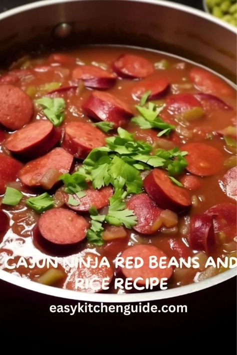 Last Updated on October 9, 2023 The Cajun Ninja’s Red Beans and Rice recipe is a feast for the senses, promising a flavorful journey into the heart of Cajun cuisine. This traditional dish, simmered to perfection with raw red kidney beans, hickory-smoked sausage, and a medley of vegetables, is a staple in Southern kitchens. The ... <a title="Cajun Ninja Red Beans And Rice Recipe – Easy Kitchen Guide" class="read-more" href="https://easykitchenguide.com/cajun-ninja-red-beans-and-ric... Read Beans And Rice Recipe, Cajun Ninja Red Beans And Rice, Cajun Ninja Recipes, Southern Red Beans And Rice Recipe, Cajun Red Beans And Rice Recipe, Louisiana Red Beans And Rice Recipe, Cajun Ninja, Red Beans And Rice Recipe Easy, Rice Recipe Easy