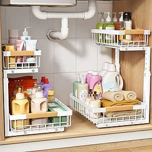 Organize under bathroom sink